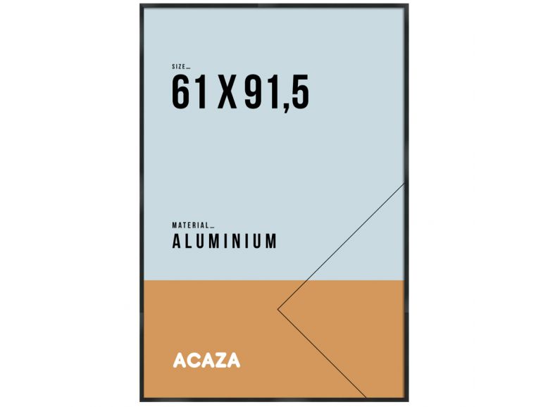 Cadre photo - solid aluminium - 61 x 91,5 cm - noir, Acaza