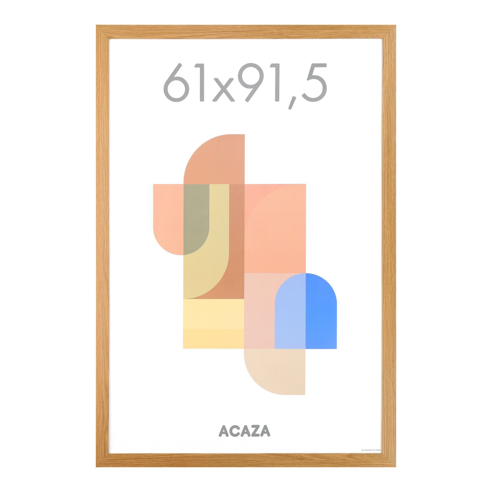 Fotolijst - fotolijsten - poster formaat 61x91,5 cm - MDF hout - warme eik