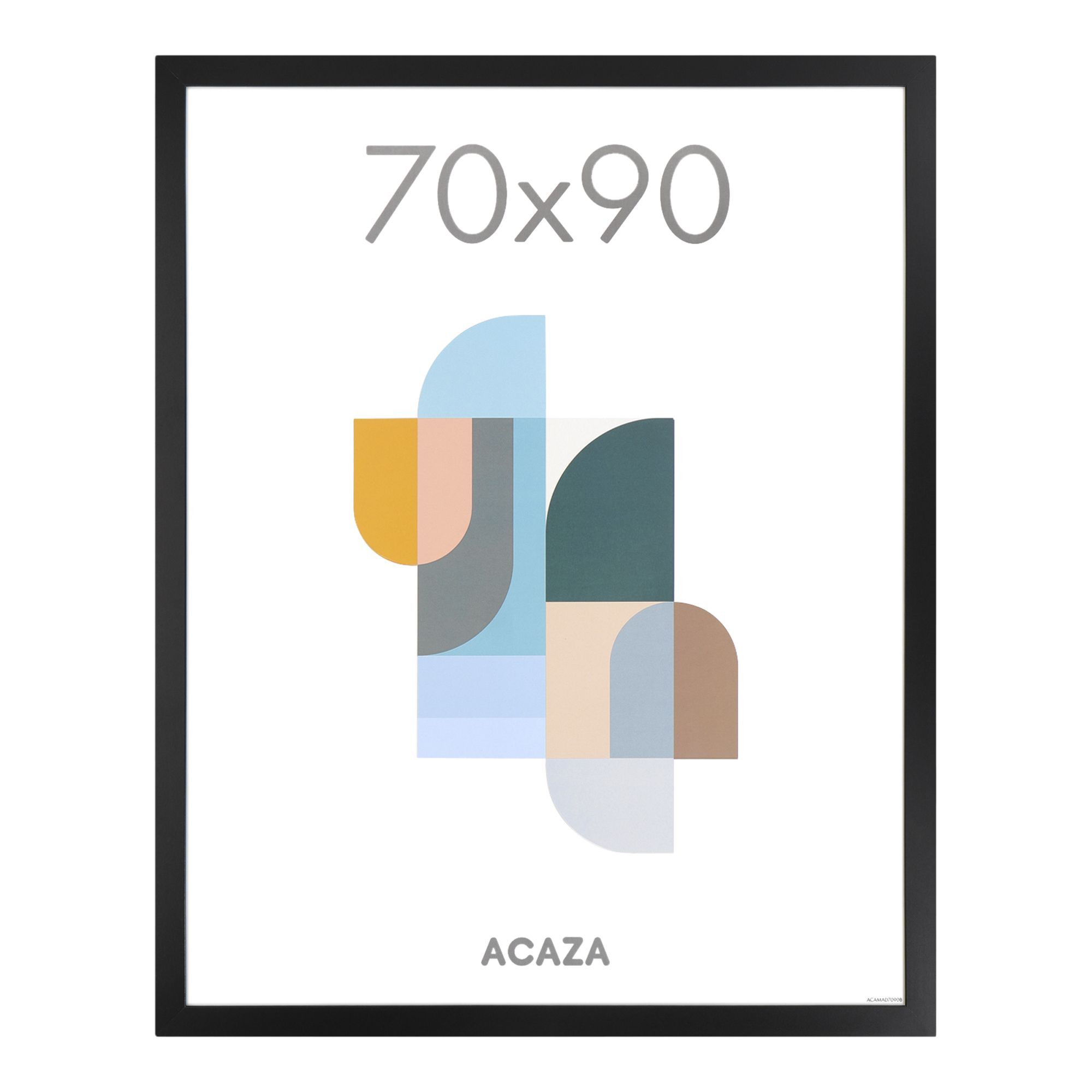 Fotokader - fotolijst - wissellijst - 70x90 cm - MDF - zwart