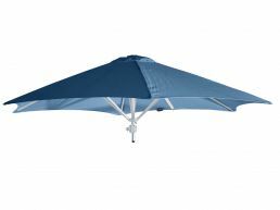 Umbrosa Paraflex hexagonale parasol Ø 270 cm zonder arm sunbrella blue storm
