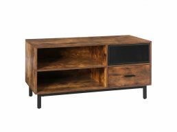 Tv-meubel - industriële look - met lade en vakken - 110x55x40 cm - vintage bruin 
