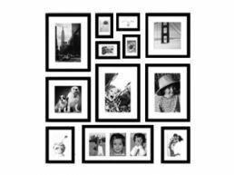 Fotomuur IV Toronto - 12 fotokaders - zwart