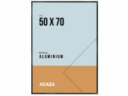 Fotokader - solid aluminium - 50x70 cm - zwart