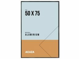 Fotokader - solid aluminium - 50x75 cm - zwart