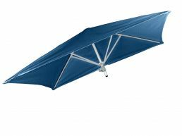 Umbrosa Paraflex vierkante parasol 190x190 cm zonder arm sunbrella blue storm
