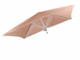 Umbrosa Paraflex vierkante parasol 190x190 cm zonder arm sunbrella blush