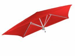 Umbrosa Paraflex vierkante parasol 190x190 cm zonder arm sunbrella pepper