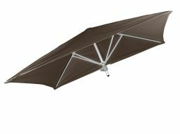 Umbrosa Paraflex vierkante parasol 190x190 cm zonder arm solidum taupe