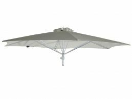 Umbrosa Paraflex hexagonale parasol 300 cm zonder arm solidum grey