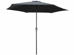 Staande parasol in aluminium - Ø 300 cm - zwart 