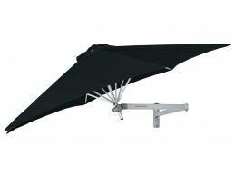 Umbrosa paraflex 185 cm hexagonale muurparasol Ø 270 cm sunbrella black