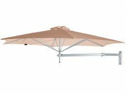 Umbrosa paraflex 200 cm vierkante muurparasol 190x190 cm sunbrella blush