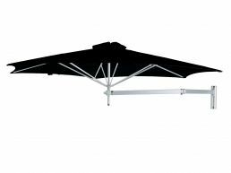 Umbrosa paraflex 200 cm vierkante muurparasol 190x190 cm sunbrella black
