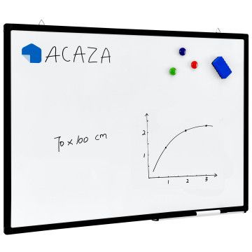 Magnetisch whiteboard - 70x100 cm - zwart