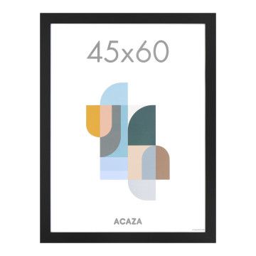 Fotokader - fotolijst - wissellijst - 45x60 cm - MDF - zwart Fotokader - fotolijst - wissellijst - 45x60 cm - MDF - zwart