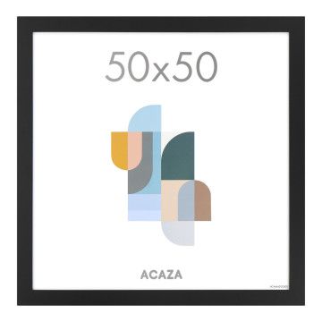 Fotokader - fotolijst - wissellijst - 50x50 cm - MDF - zwart Fotokader - fotolijst - wissellijst - 50x50 cm - MDF - zwart