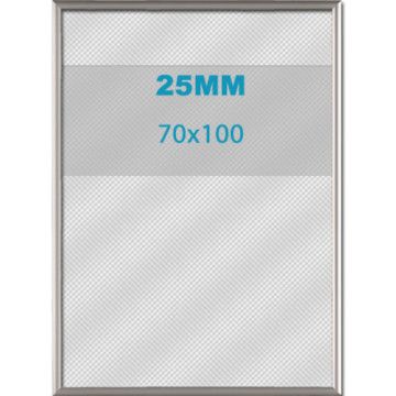 Klikkader Opti - 25 mm - 70x100 cm - zilvergrijs Klikkader Opti - 25 mm - 70x100 cm - zilvergrijs