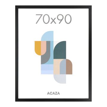 Fotokader - fotolijst - wissellijst - 70x90 cm - MDF - zwart Fotokader - fotolijst - wissellijst - 70x90 cm - MDF - zwart