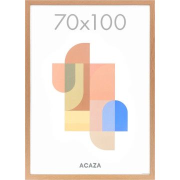 Fotolijst - wissellijst voor posters - posterlijst van 70x100 cm - fotolijst uit MDF hout - warme eik Fotolijst - wissellijst voor posters - posterlijst van 70x100 cm - fotolijst uit MDF hout - warme eik