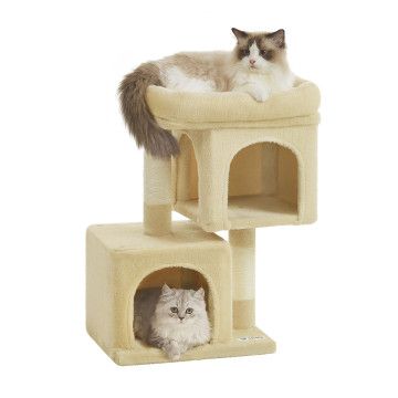 Krabpaal - krabpaal voor katten - 65 cm hoog - beige