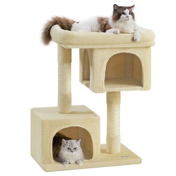 Krabpaal - krabpaal voor katten - kattenpaal - 84 cm - beige