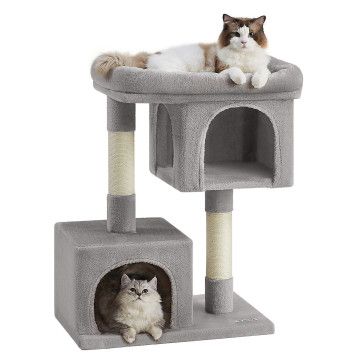 Krabpaal - krabpaal voor katten - kattenpaal - 84 cm - lichtgrijs