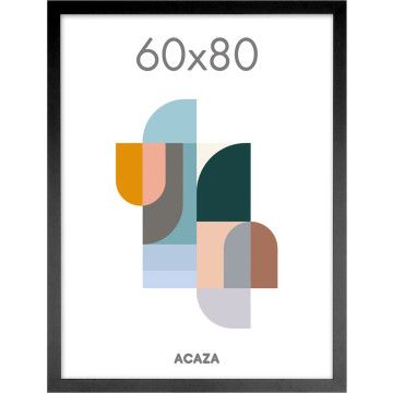 Fotolijst - wissellijst - foto kader - lijst 60x80 cm - MDF - hout - zwart