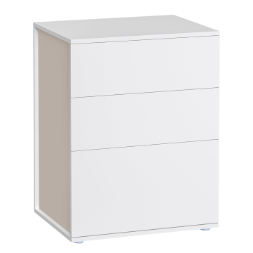 Nachtkastje - ultrasnelle montage zonder gereedschap - wit - modern Nachtkastje - ultrasnelle montage zonder gereedschap - wit - modern