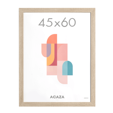 Fotokader - fotolijst - wissellijst - 45x60 cm - MDF - lichte eik kleur Fotokader - fotolijst - wissellijst - 45x60 cm - MDF - lichte eik kleur