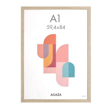 Fotokader A1 - 59,4 x 84 cm - fotolijst - MDF hout - Madison - lichte eik kleur Fotokader A1 - 59,4 x 84 cm - fotolijst - MDF hout - Madison - lichte eik kleur