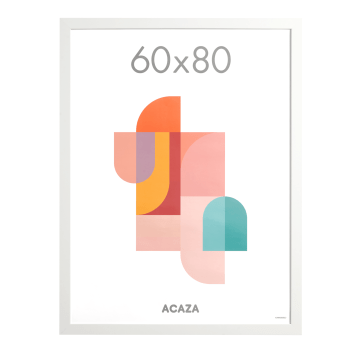 Fotolijst - wissellijst - foto kader - lijst 60x80 cm - MDF - hout - wit Fotolijst - wissellijst - foto kader - lijst 60x80 cm - MDF - hout - wit