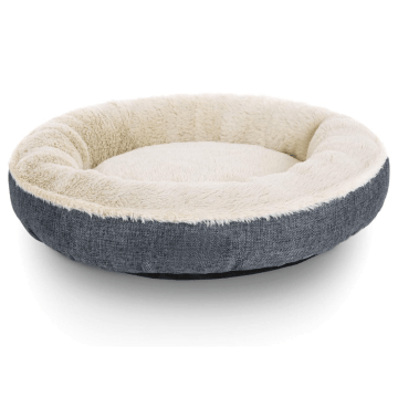 Hondenmand – dierenbed – smal - 55 cm diameter – donkergrijs