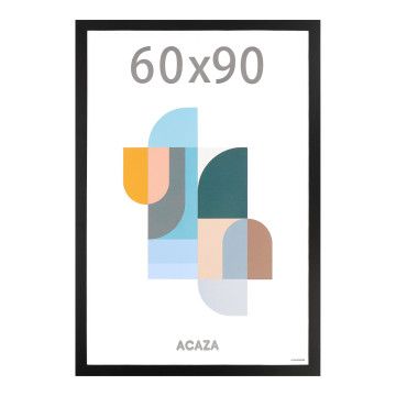 Fotokader - fotolijst van 60 x 90 cm - plexiglas - MDF - zwart Fotokader - fotolijst van 60 x 90 cm - plexiglas - MDF - zwart