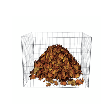 Compostbak - Bladkorf - 90 x 90 x 70 (L x B x H) cm - Zwart - Groenafval - Tuin - Compost - Compostbak Tuin