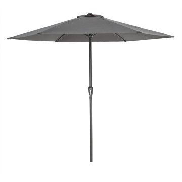 Staande parasol in aluminium - Ø 300 cm - donkergrijs