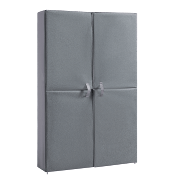 Schoenenkast – schoenenrek – met magnetische sluiting – 8 niveaus– tot 40 paar schoenen – grijs Schoenenkast – schoenenrek – met magnetische sluiting – 8 niveaus– tot 40 paar schoenen – grijs