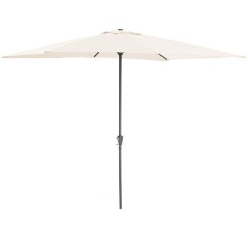 Staande parasol in aluminium - Ø 270 cm - gebroken wit 