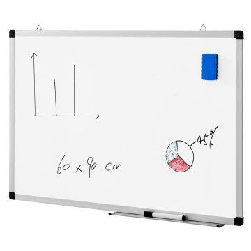 Magnetisch whiteboard - 60x90 cm - wit 