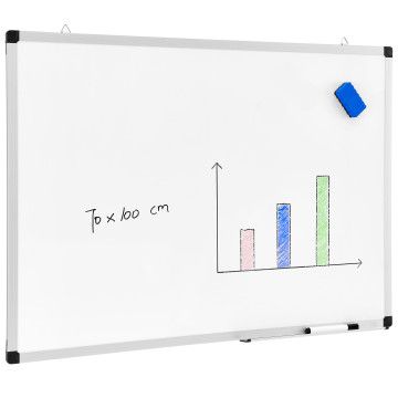 Magnetisch whiteboard - 70x100 cm - wit 