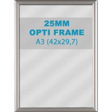 Klikkader Opti - 25 mm - A3 - zilvergrijs Klikkader Opti - 25 mm - A3 - zilvergrijs