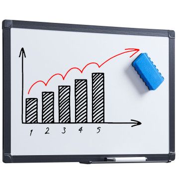 Magnetisch whiteboard - 40x60 cm - zwart