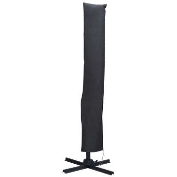 Beschermhoes - met ritssluiting - voor zweefparasol 250x250 cm - donkergrijs