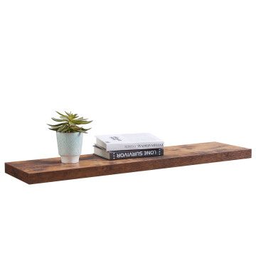 Boekenplank - industrieel design - 100x25x4 cm - vintage bruin
