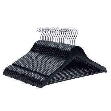 Kledinghangers - kleerhangers - 20 Stuks - baby/kinder/kinderen - 100% FSC-gekeurd duurzaam hout - zwart