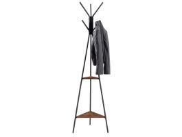 Staande kapstok - vintage - 6 haken - 49x179x49 cm - vintage bruin 