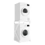 Wasmachine kast - opbouwmeubel - metaal - wit thumbnail