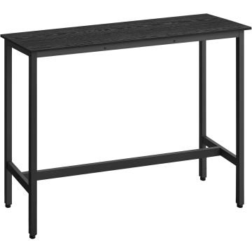 Bartafel - bartafel keuken - keukentafel - 120 L x 90 H x 40 B - zwart - bartafels - tafel