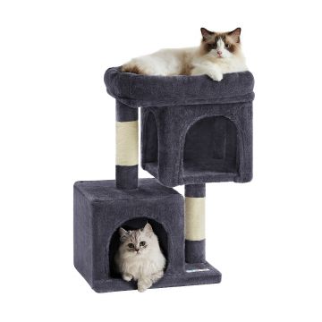 Krabpaal - krabpaal voor katten - kattenpaal - 65 cm hoog - donkergrijs