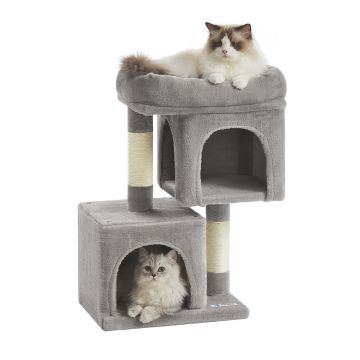Krabpaal - krabpaal voor katten - 65 cm hoog - lichtgrijs