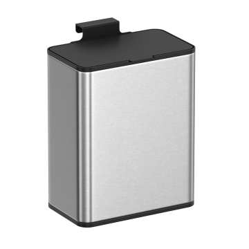 Afvalemmer - afvalemmers - afvalemmer keuken - compostemmer - metaal - grijs